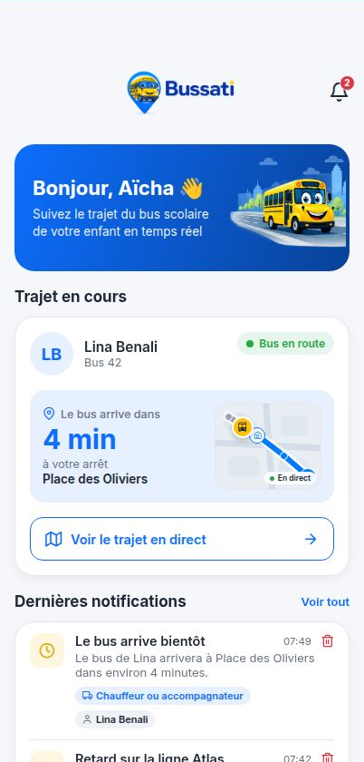 Accueil parent Bussati